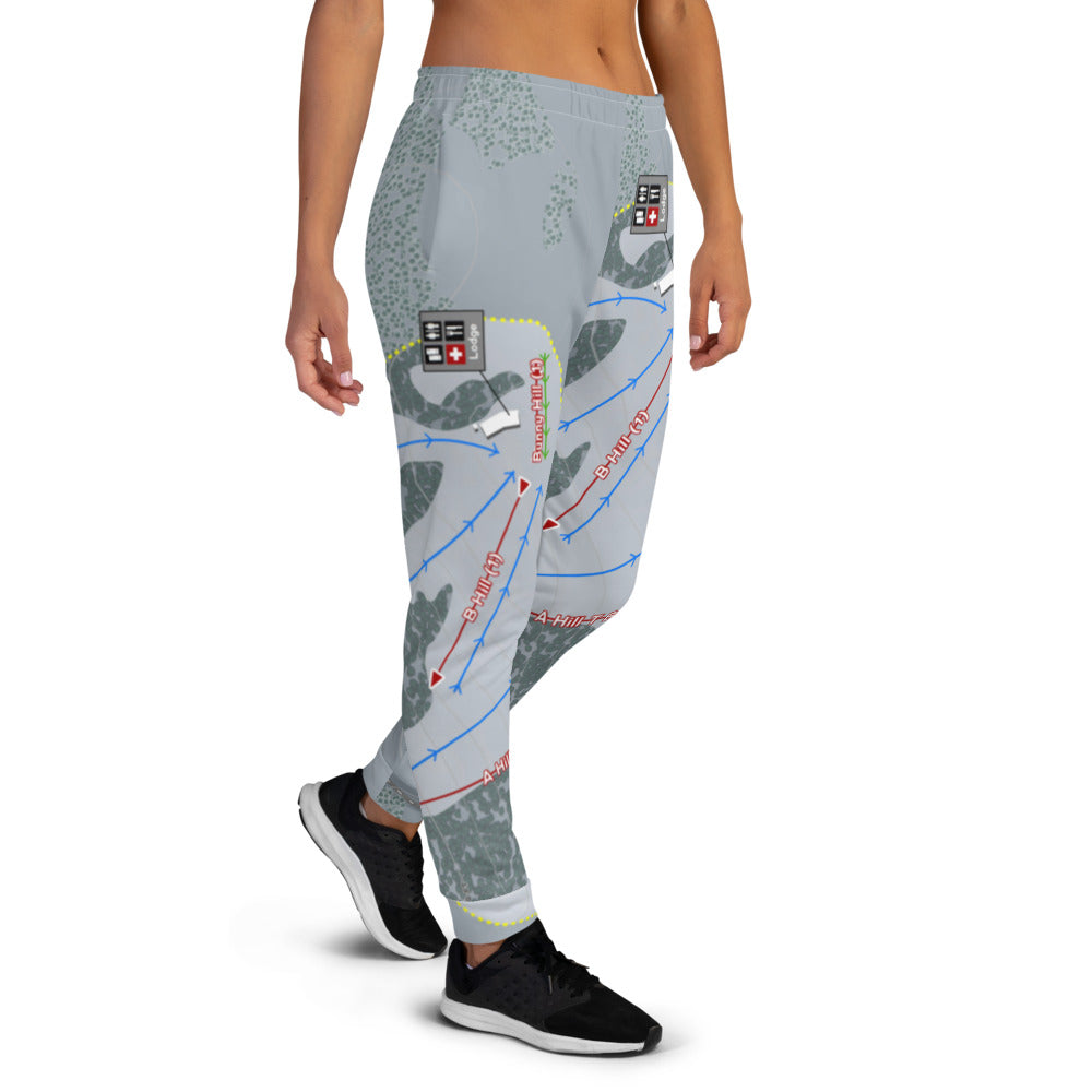 Badger Mountain, Washington Ski Trail Map Women's Mid-Layer - Powderaddicts