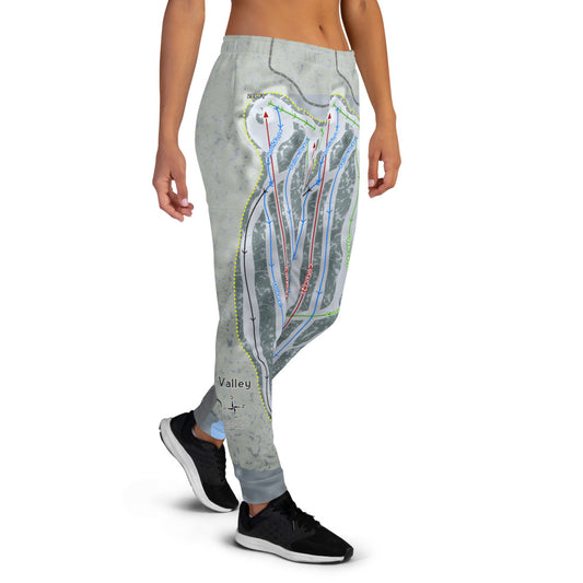 Yawgoo Valley, Rhode Island Ski Trail Map Women's Mid-Layer - Powderaddicts
