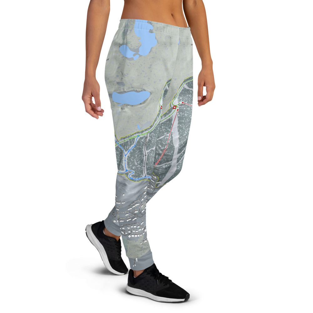 Mountain Creek, New Jersey Ski Trail Map Women's Mid-Layer - Powderaddicts