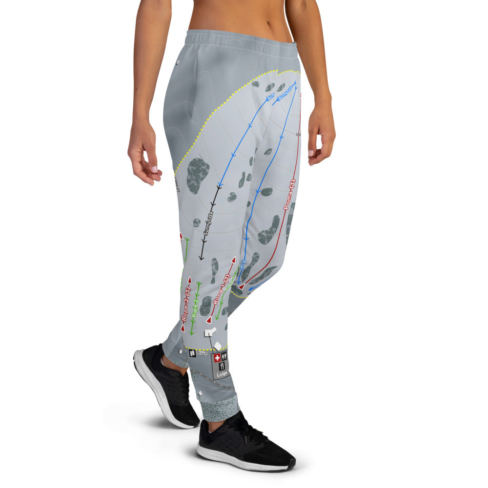Echo Valley, Washington Ski Trail Map Women's Mid-Layer - Powderaddicts