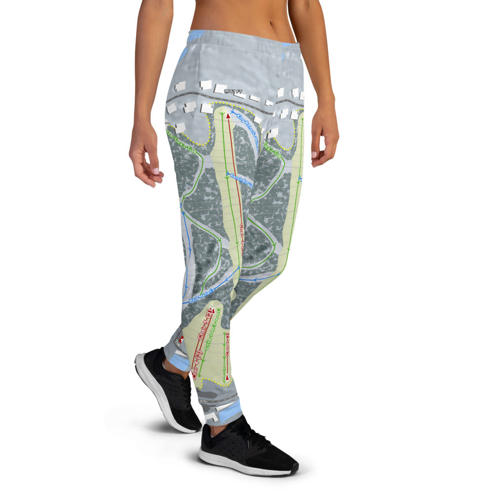 Peekn Peek, New York Ski Trail Map Women's Mid-Layer - Powderaddicts