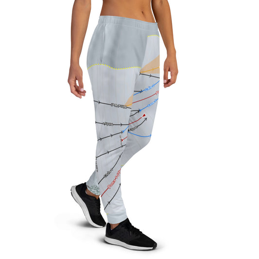 Beartooth Basin, Wyoming Ski Trail Map Women's Mid-Layer - Powderaddicts