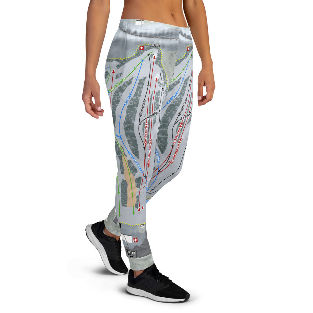 Mount Peter, New York Ski Trail Map Women's Mid-Layer - Powderaddicts