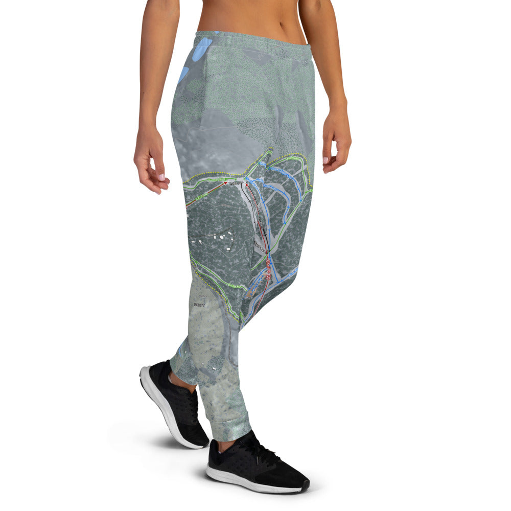 Titus Mountain, New York Ski Trail Map Women's Mid-Layer - Powderaddicts