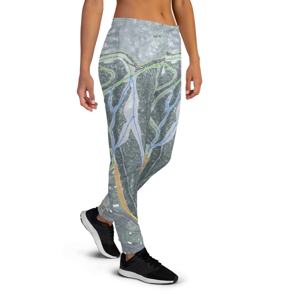 West Mountain, New York Ski Trail Map Women's Mid-Layer - Powderaddicts
