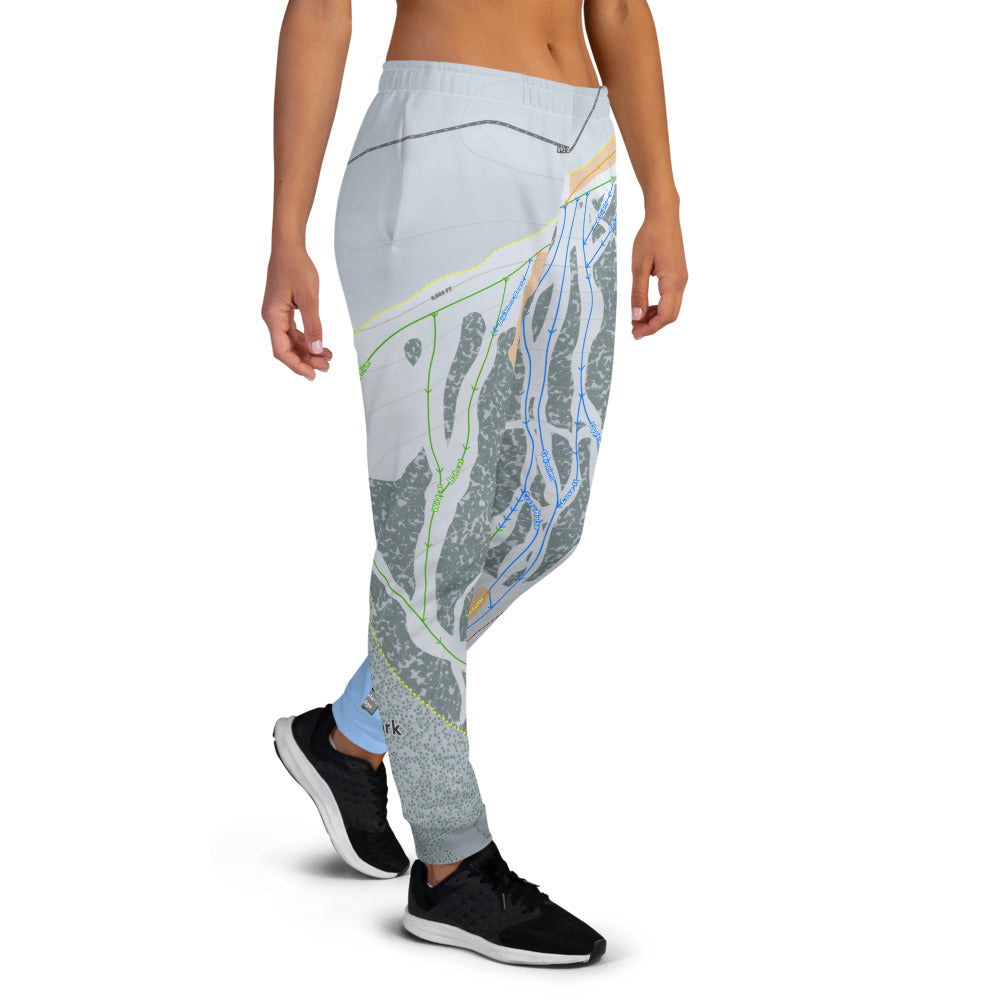 Meadowlark, Wyoming Ski Trail Map Women's Mid-Layer - Powderaddicts