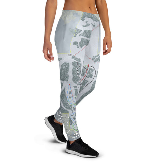 Snow King, Wyoming Ski Trail Map Women's Mid-Layer - Powderaddicts