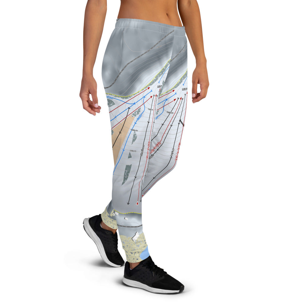 PineKnob, Michigan Ski Trail Map Women's Mid-Layer - Powderaddicts