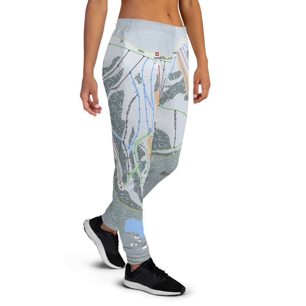 Boreal Mountain, California Ski Trail Map Women's Mid-Layer - Powderaddicts