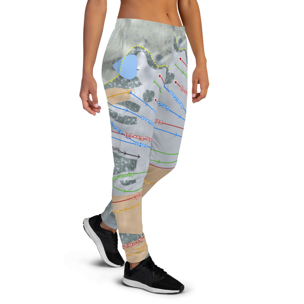 Seven Oaks, Iowa Ski Trail Map Women's Mid-Layer - Powderaddicts