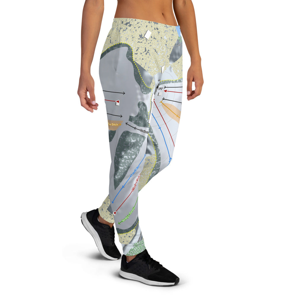 Swiss Valley, Michigan Ski Trail Map Women's Mid-Layer - Powderaddicts