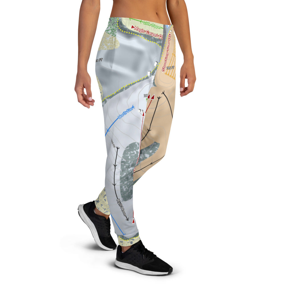 Ski Snowstar, Illinois Ski Trail Map Women's Mid-Layer - Powderaddicts