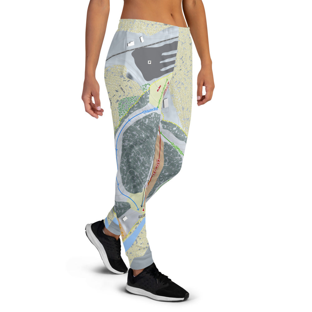 Paoli Peaks, Indiana Ski Trail Map Women's Mid-Layer - Powderaddicts