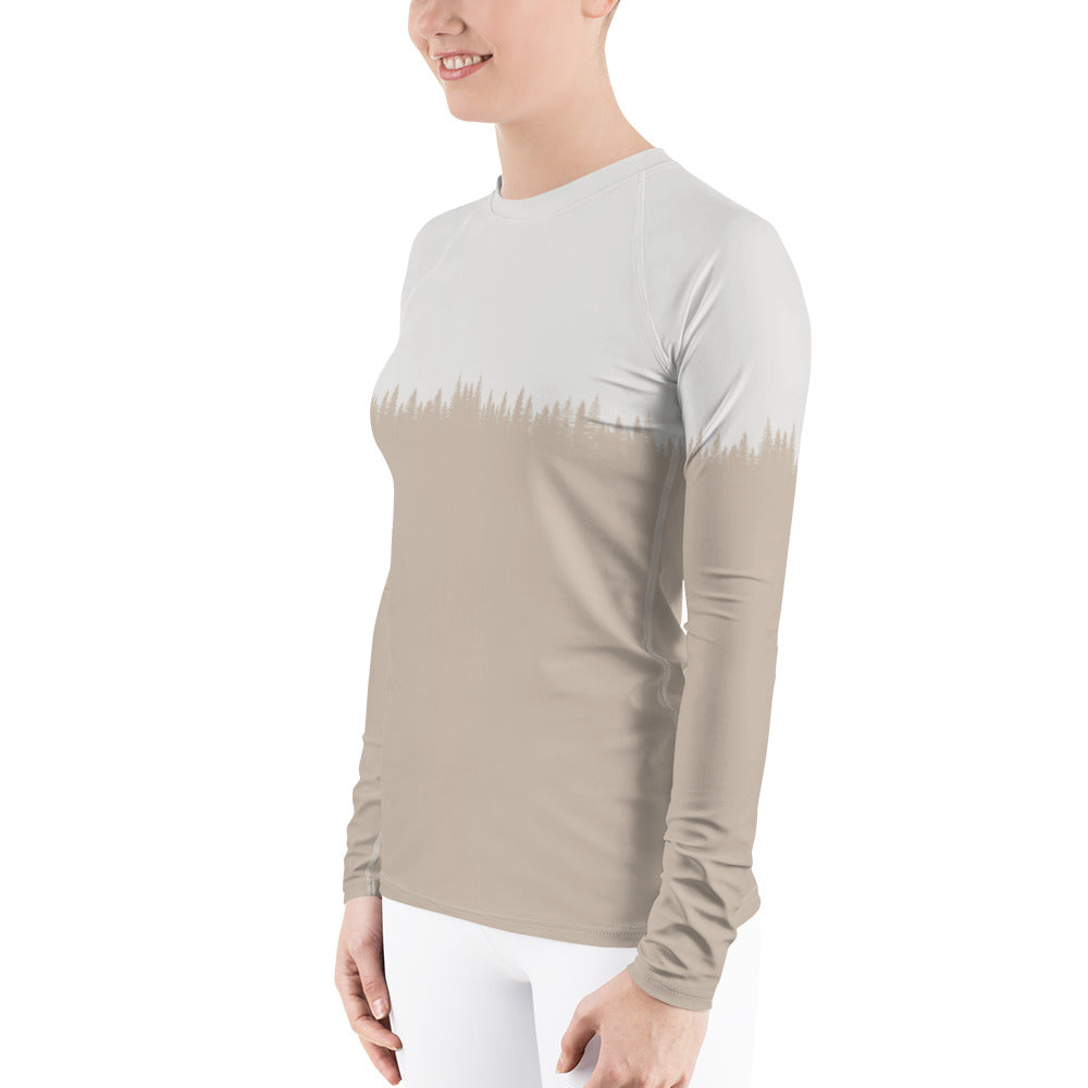 TREE OUTLINE Women's Rash Guard