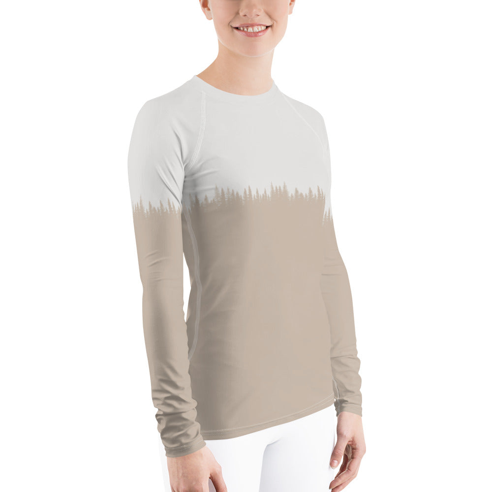 TREE OUTLINE Women's Rash Guard