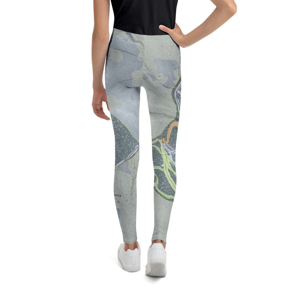 Mt. Shasta, California Ski Trail Map Youth Layers