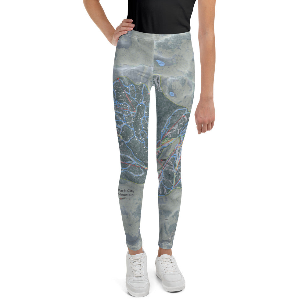Park City, Utah Ski Trail Map Youth Base Layers - Powderaddicts