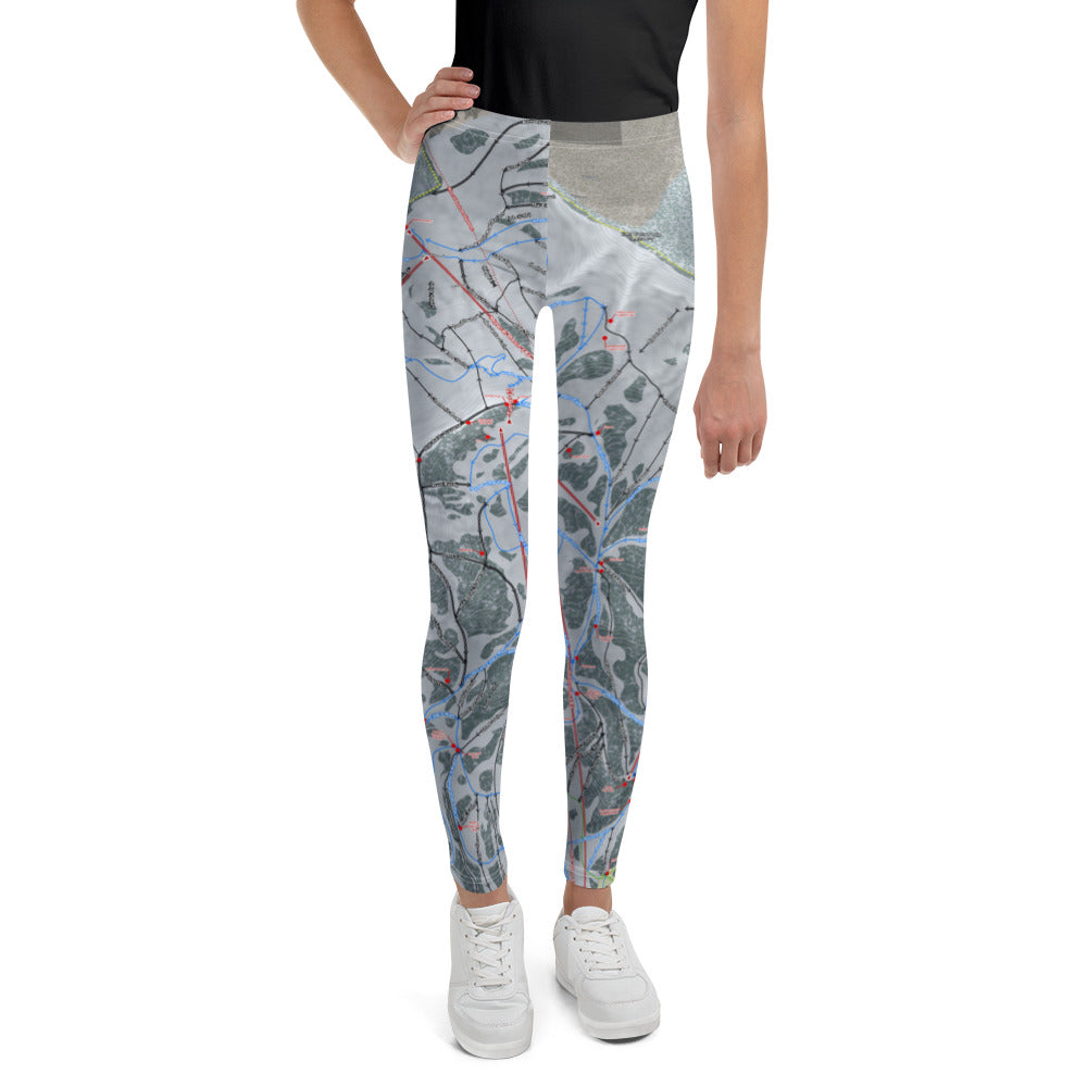 Snowbird, Utah Ski Trail Map Youth Leggings
