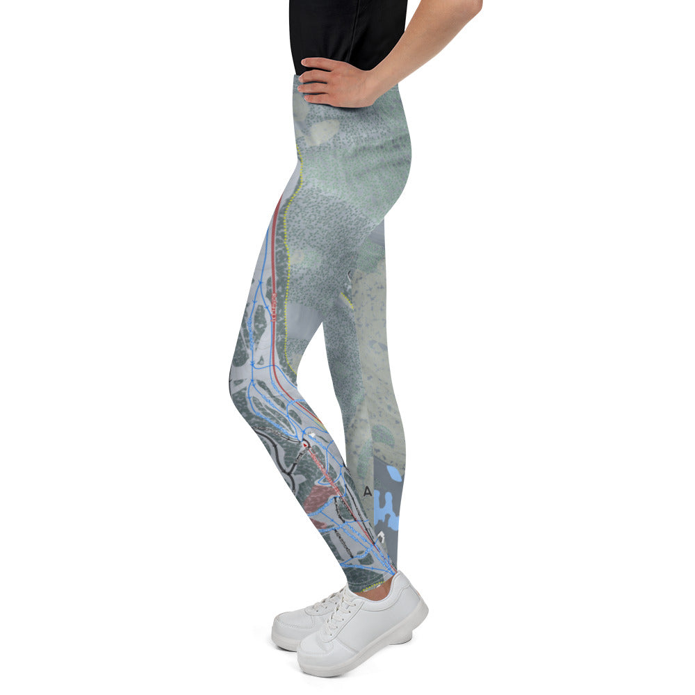 Aspen Mountain, Colorado Ski Trail Map Youth Leggings