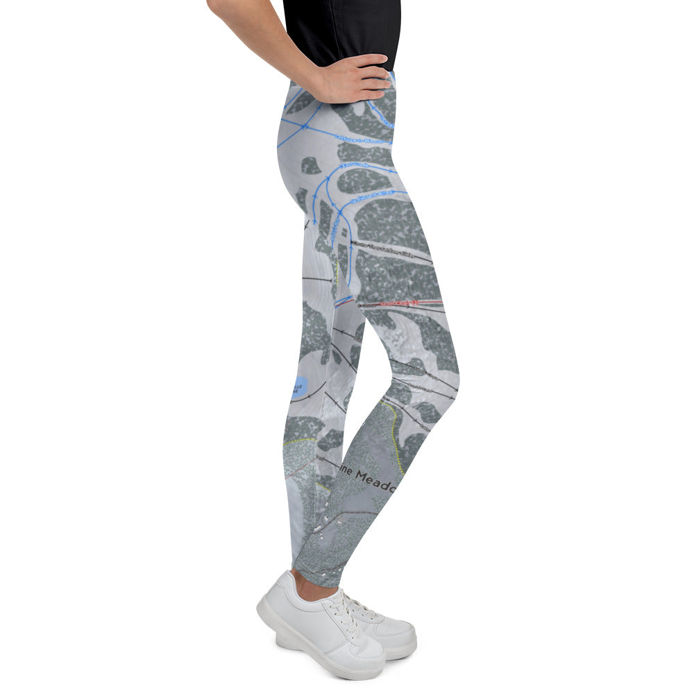 Alpine Meadows, California Ski Trail Map Youth Layers