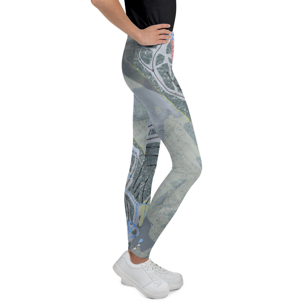 Aspen Mountain, Colorado Ski Trail Map Youth Leggings