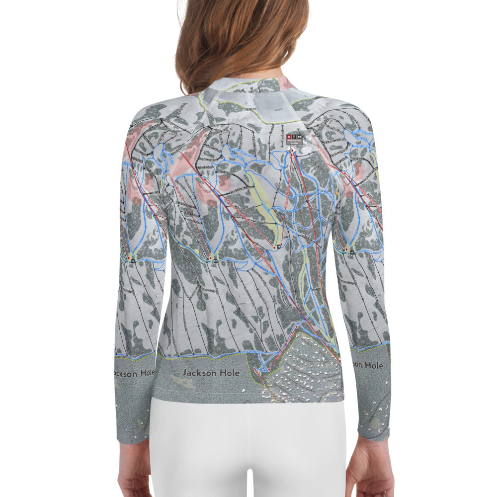 Jackson Hole, Wyoming Ski Trail Map - Youth Layers - Powderaddicts