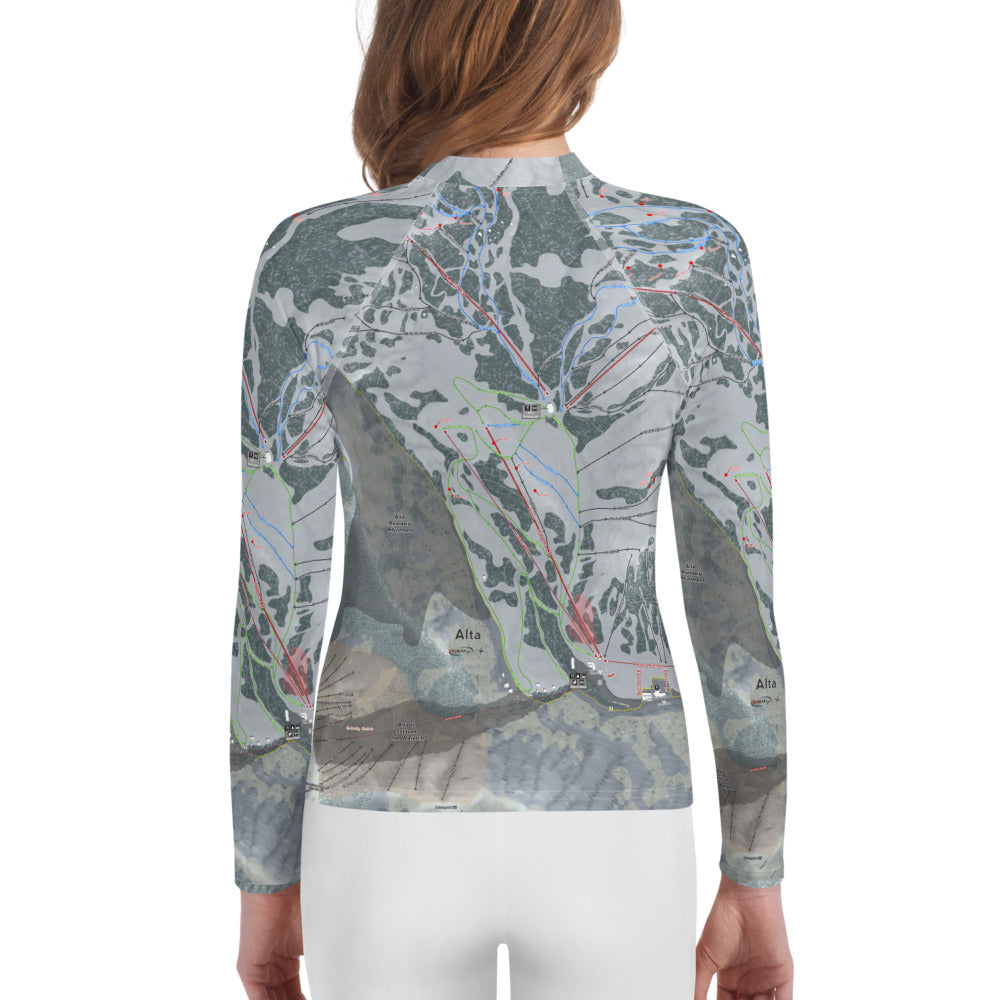 Alta, Utah Ski Trail Map - Youth Layers