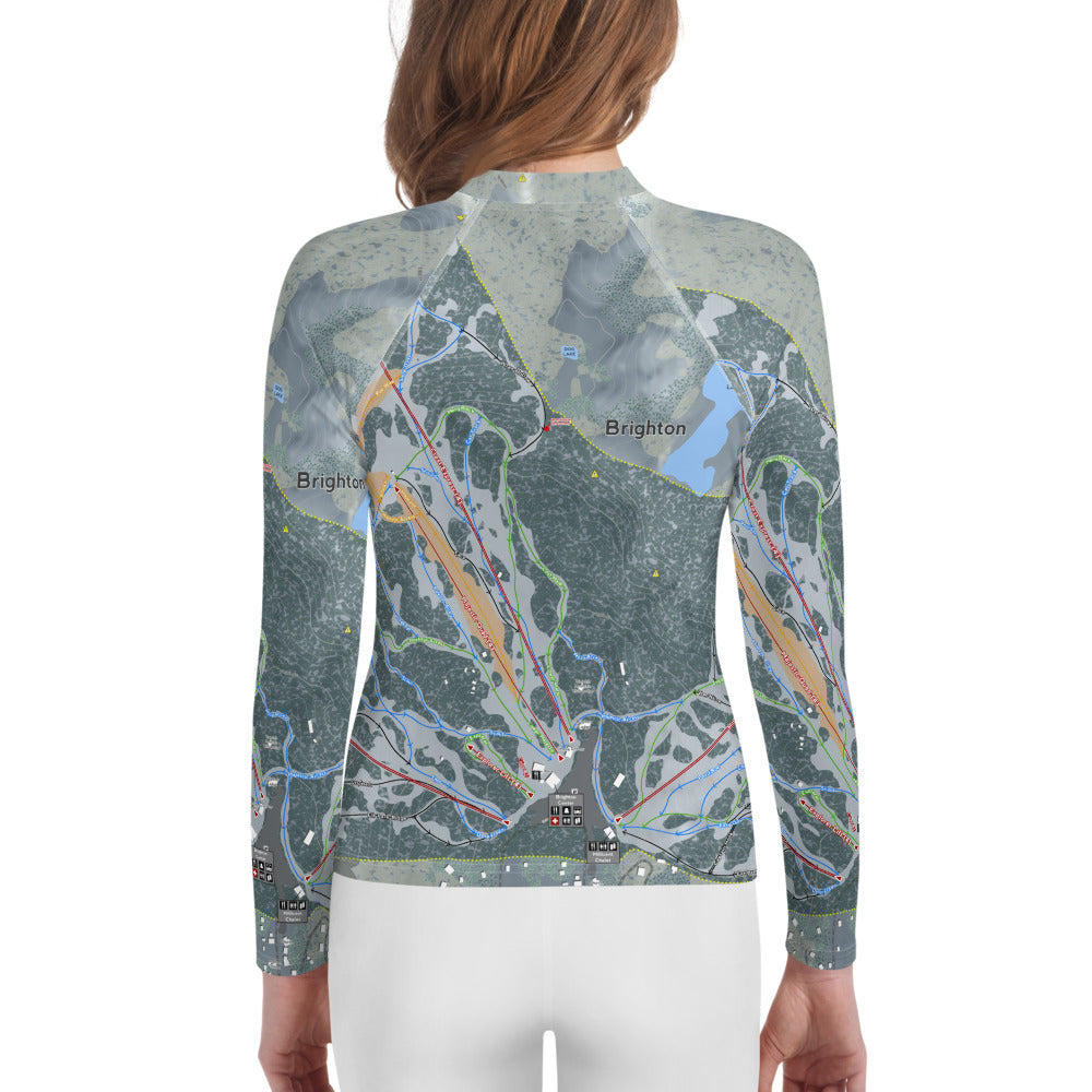 Brighton, Utah Ski Trail Map Youth Layers - Powderaddicts