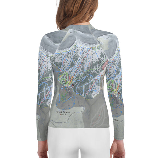Grand Targhee, Wyoming  Ski Trail Map Youth Layers