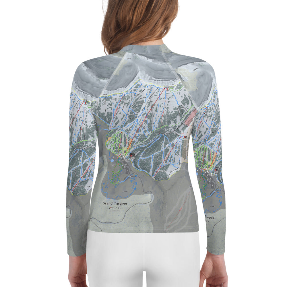 Grand Targhee, Wyoming  Ski Trail Map Youth Layers