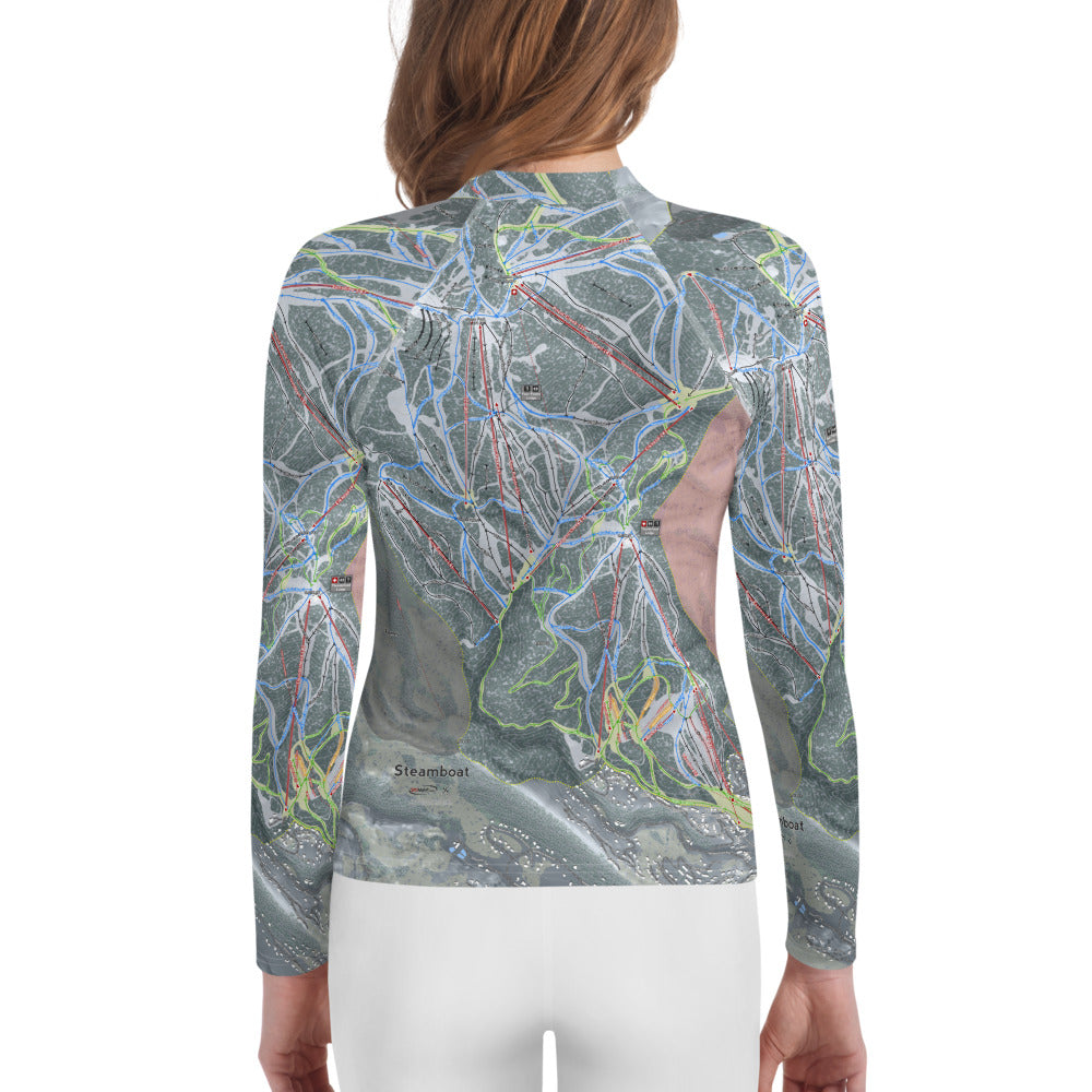 Steamboat, Colorado Ski Trail Map Youth Layers - Powderaddicts