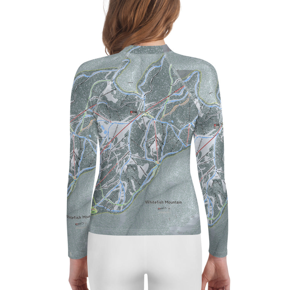 Whitefish Mountain, Montana Ski Trail Map Youth Layers