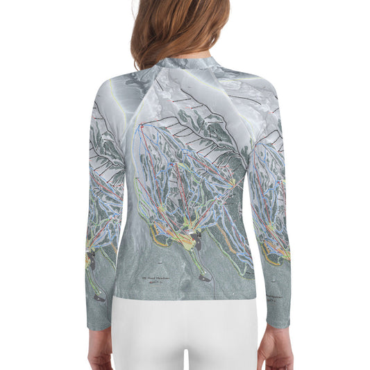 Mt. Hood Meadows, Oregon Ski Trail Map Youth  Layers