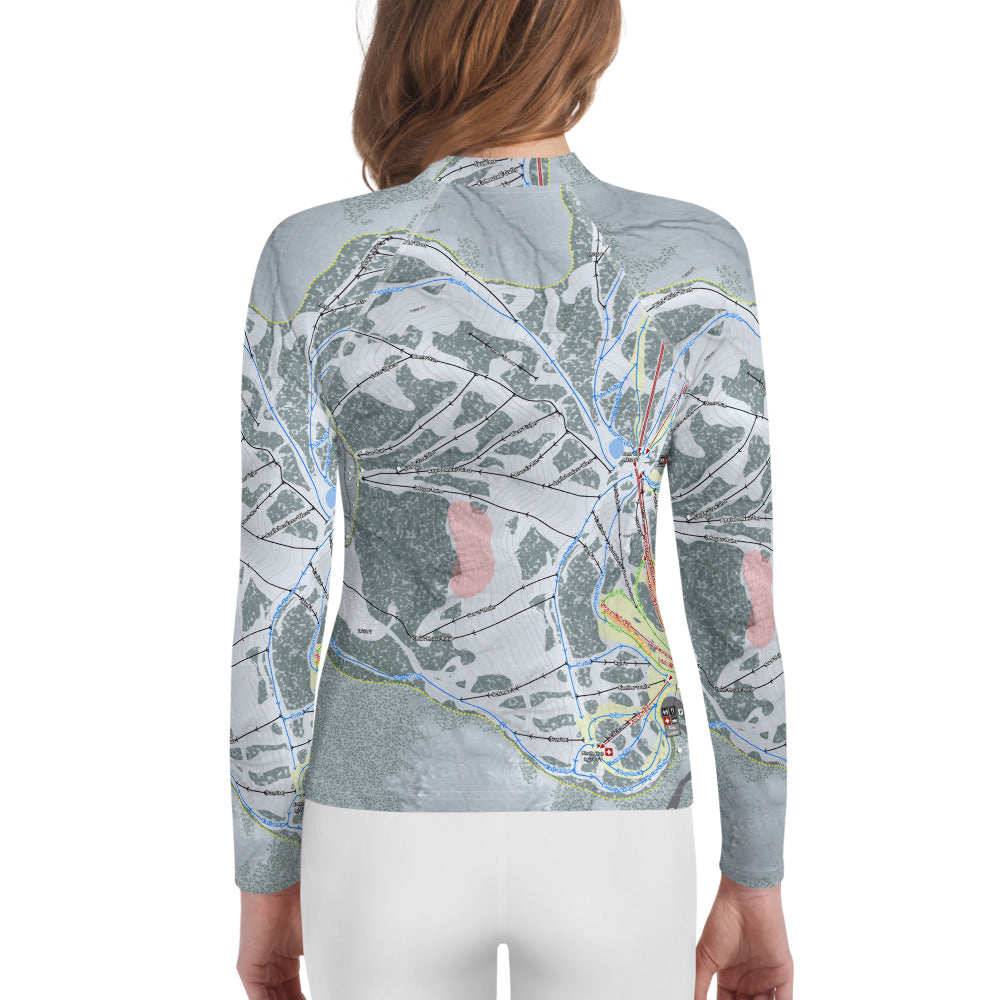 Bear Valley Mountain, California Ski Trail Map Youth Layers