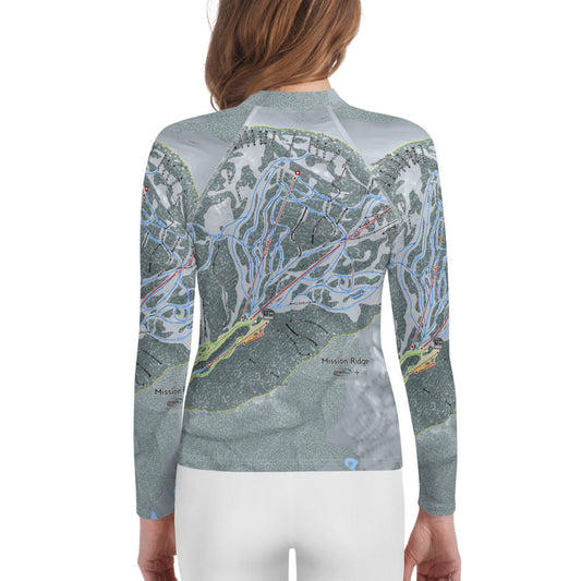 Mission Ridge,   Washington Ski Trail Map Youth Layers