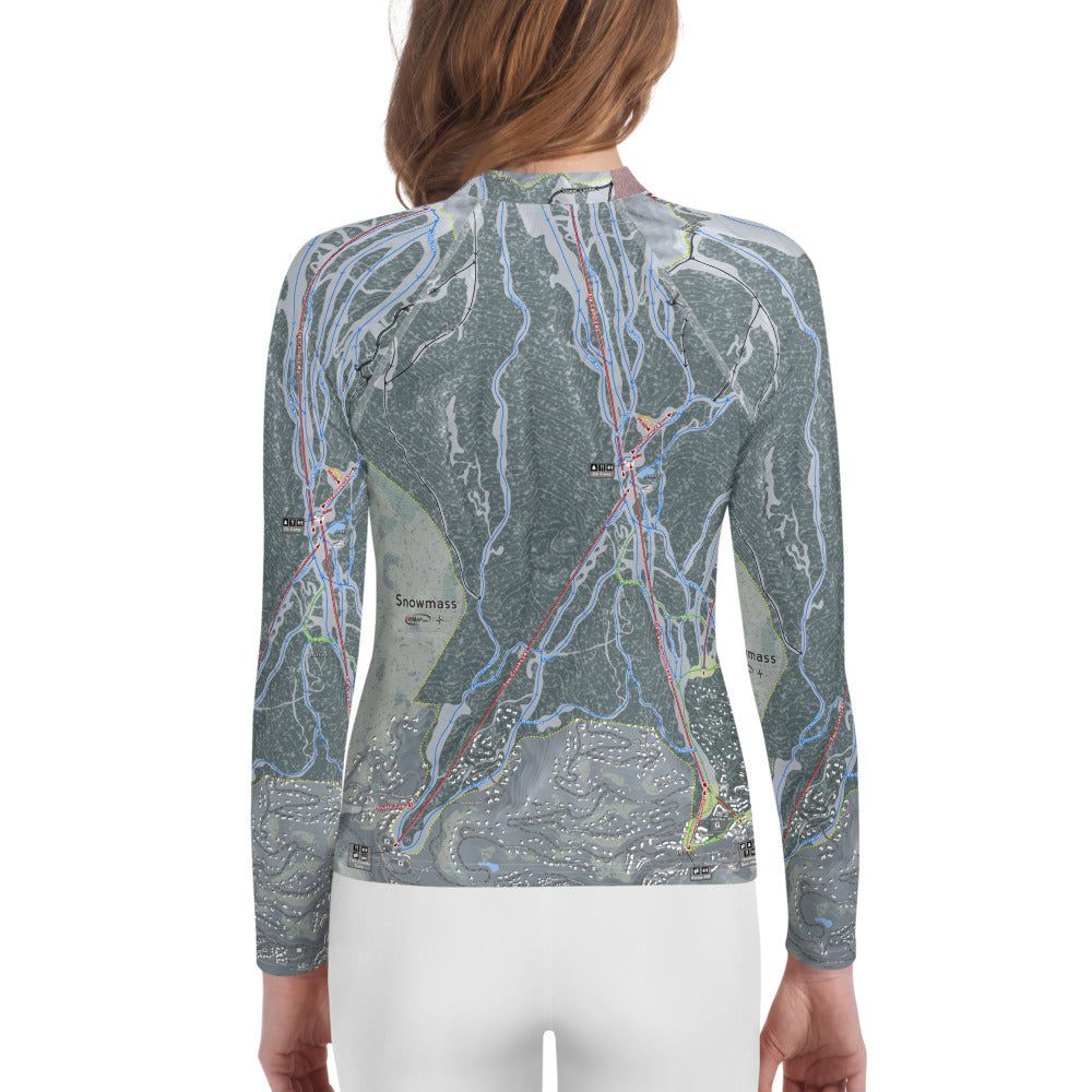 Snowmass, Colorado Ski Trail Map Youth Layers