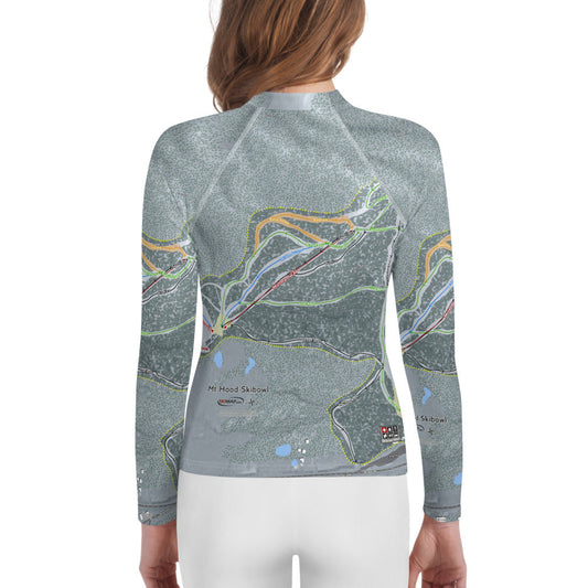 Mt. Hood Ski Bowl, Oregon Ski Trail Map Youth Layers
