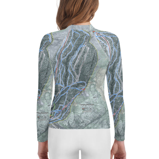Tenney Mountain, New Hampshire Ski Trail Map Youth Layers