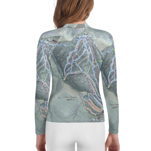 Mount Sunapee, New Hampshire Ski Trail Map Youth Layers