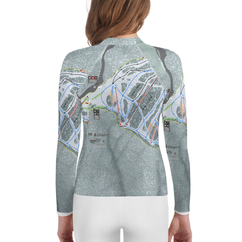 Mt. Ashland, Oregon Ski Trail Map Youth Layers