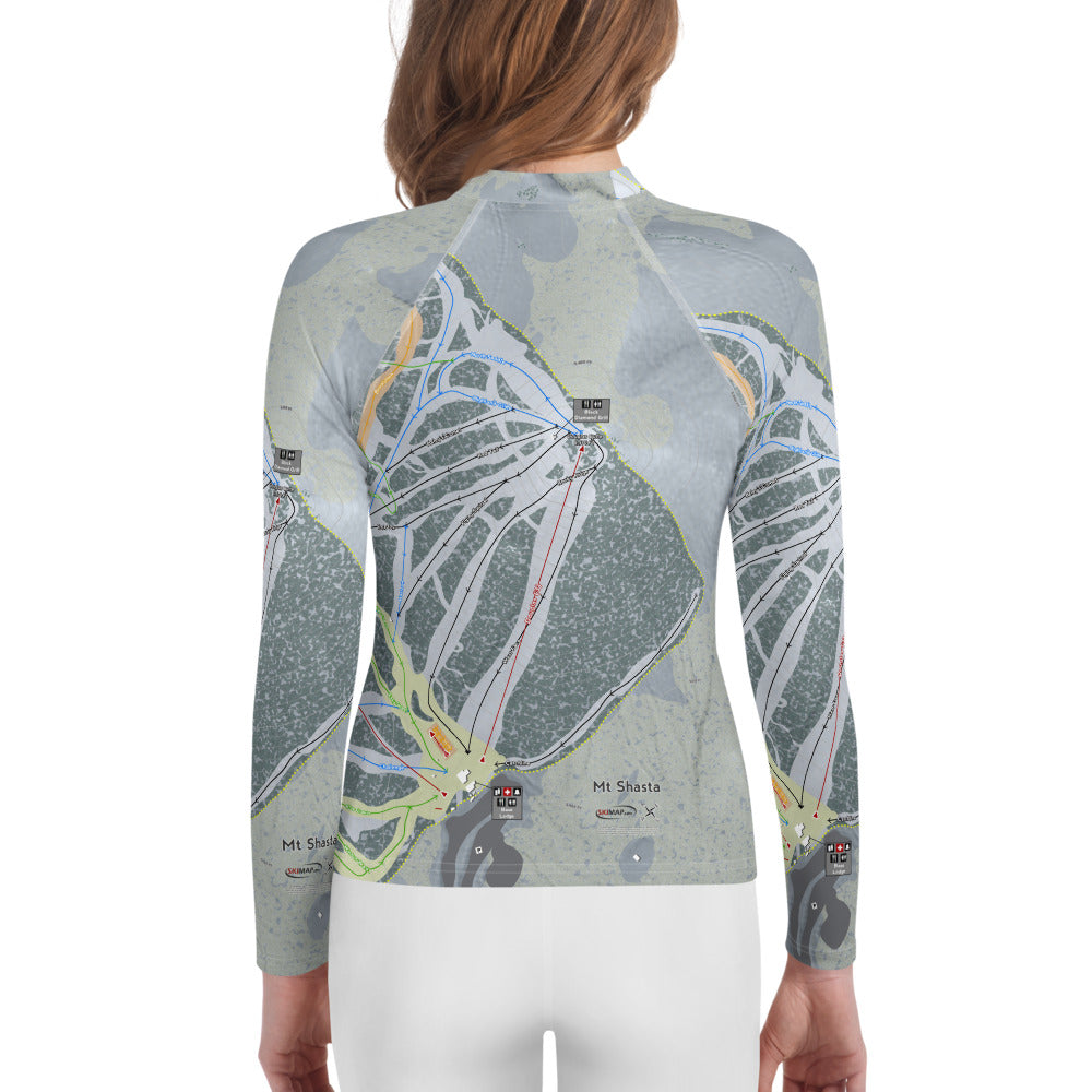 Mt. Shasta, California Ski Trail Map Youth Layers