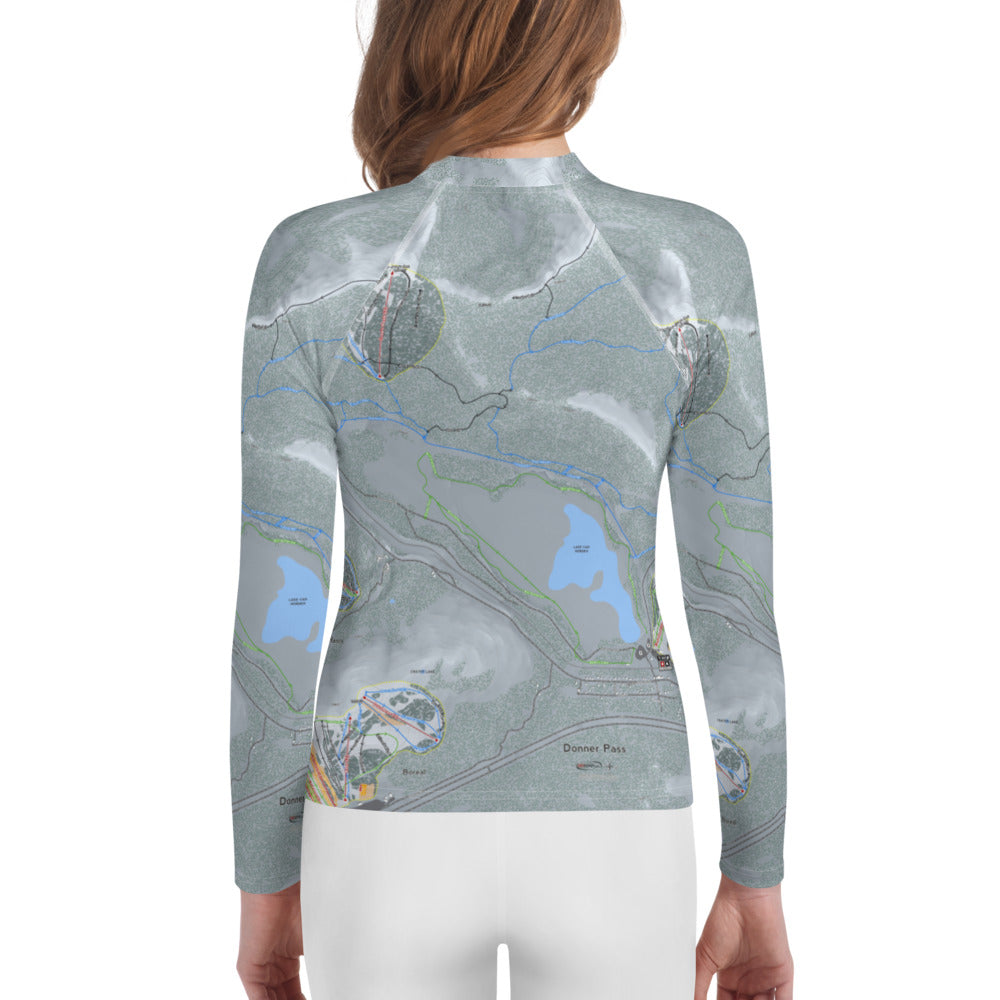 Donner Pass, California Ski Trail Map Youth Layers