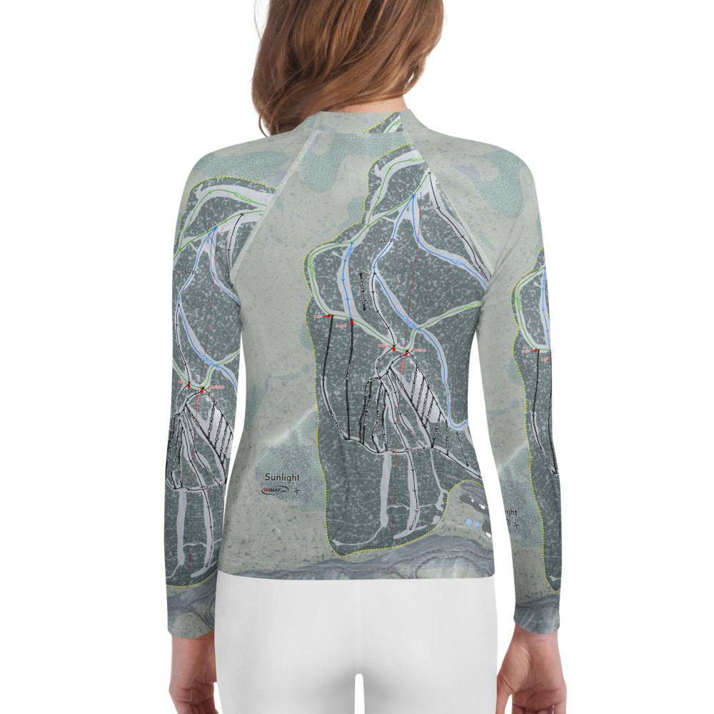 Sunlight Mountain Resort, Colorado Ski Trail Map Youth Layers