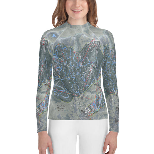 Park City, Utah Ski Trail Map Youth Base Layers - Powderaddicts