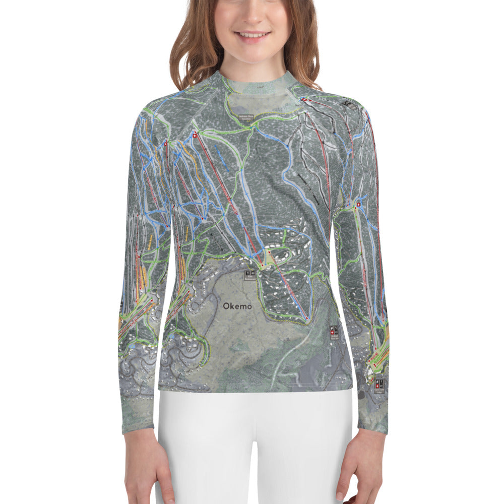 Okemo, Vermont Ski Trail Map - Youth Layers - Powderaddicts
