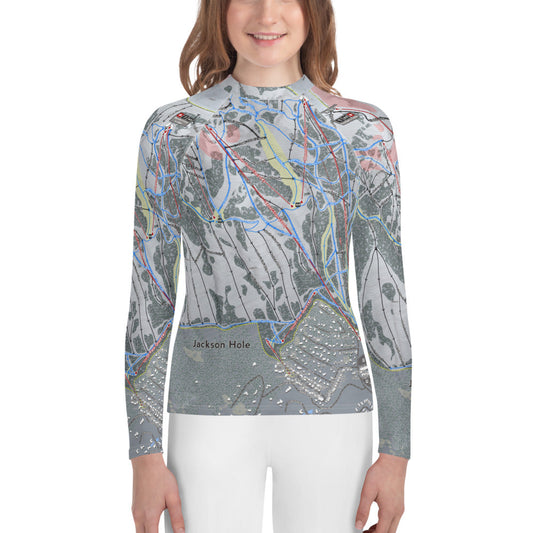 Jackson Hole, Wyoming Ski Trail Map - Youth Layers - Powderaddicts