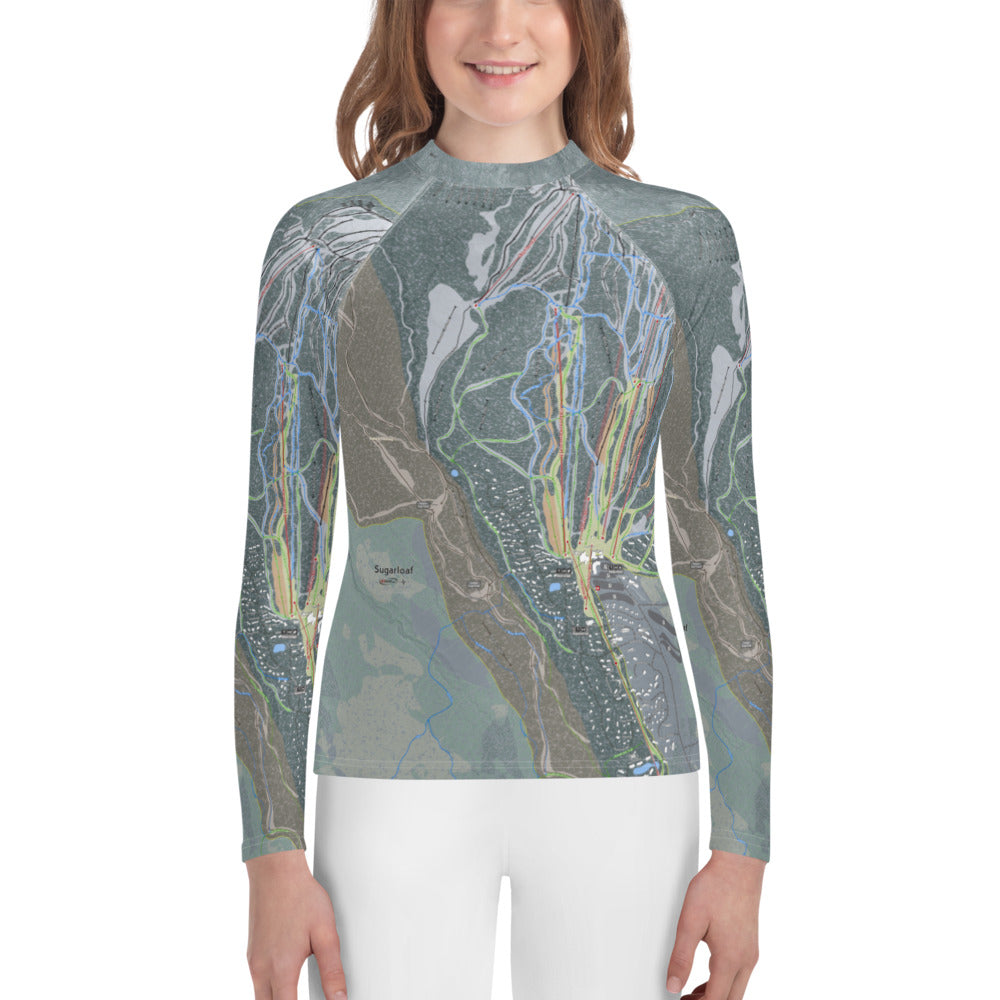 Sugarloaf, Maine Ski Trail Map - Youth Layers - Powderaddicts