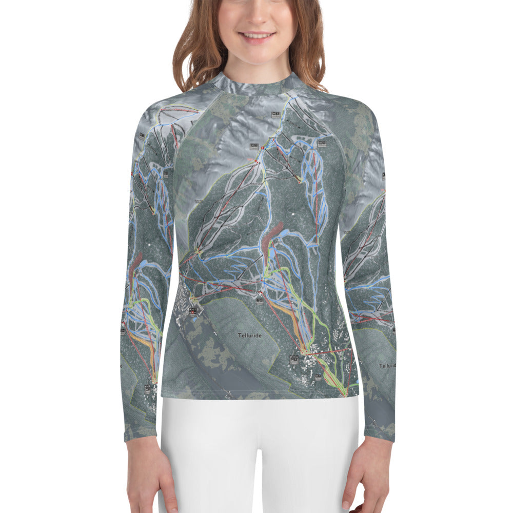 Telluride, Colorado Ski Trail Map - Youth Layers