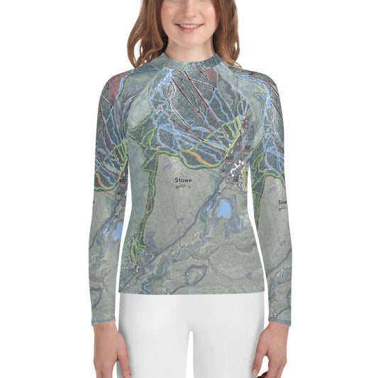 Stowe, Vermont Ski Trail Map Youth Layers