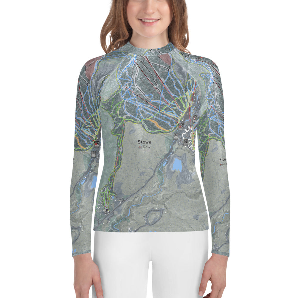 Stowe, Vermont Ski Trail Map Youth Layers
